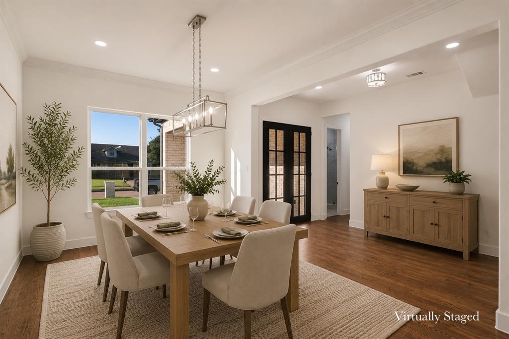 See this one first. Fresh, new construction in a prime Plano location. This modern home blends clean design, flexible space, and everyday livability in a way that stands out the moment you walk in. Experience a light-filled, open-concept layout where the living, dining, and kitchen areas flow seamlessly—perfect for both quiet weeknights and hosting a crowd. The sleek kitchen serves as the true centerpiece, with quartz countertops, custom cabinetry, stainless steel appliances, and a large island that naturally draws everyone together. With 5 bedrooms, 4 bathrooms, a private office, and an upstairs loft, this home easily adapts to your needs—whether you’re working from home, hosting guests, or creating separate retreat spaces. Soaring ceilings and expansive windows showcase the modern architectural lines and high-end finishes throughout, giving the entire home a polished, designer feel. The primary suite feels like a private spa escape, featuring dual vanities, a soaking tub, and a spacious walk-in shower. Secondary bedrooms are thoughtfully placed to maximize comfort and privacy for family or guests. Step outside to a covered patio overlooking a private backyard—ready for grilling, outdoor dining, or simply unwinding at the end of the day. All of this is set just minutes from Plano’s premier shopping, dining, and major thoroughfares, putting work, play, and everyday conveniences within easy reach. If you’re touring homes in Plano, put this one at the top of your list.