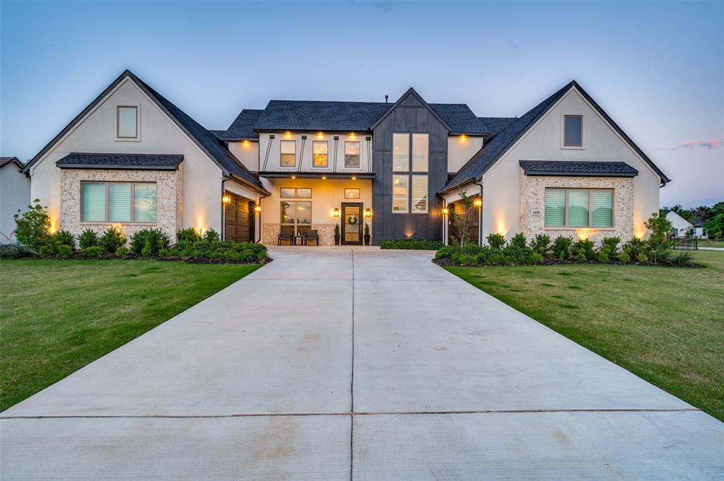Completed in 2025, this exceptional Toll Brothers residence offers 5,200 square feet of living space on a rare 1-acre homesite in the fully built-out community of Windsor Springs, just minutes from Lewisville Lake and neighboring Prestonwood Polo Club and a mile from the Dallas Yacht Club. Highly upgraded throughout, the home blends refined finishes, thoughtful design, and seamless indoor-outdoor living.

The expansive floor plan features generous entertaining spaces, double verandas, wood shutters throughout, motorized shades across both sliding glass doors, custom chandeliers in the foyer, dining room, and primary suite, plus integrated Sonos audio in both covered patios, the family room, and game room. The chef’s kitchen is appointed with premium Wolf, Sub-Zero, and Cove appliances including a 6-burner Wolf range, four Wolf ovens, Cove dishwasher, and Sub-Zero refrigerator.

The private primary suite is designed as a true retreat with a spa-inspired bath featuring an oversized sunken shower, freestanding tub, and expansive custom his-and-her California-style closet systems.

Additional highlights include dual 2 car garages with 8-foot doors, covered outdoor living spaces finished in travertine extending into the backyard entertaining areas, electric patio screens allowing portions of the outdoor living spaces to be enclosed for added comfort, and an extraordinary resort-style backyard designed for relaxation and entertaining. Despite the impressive outdoor retreat, the expansive 1-acre lot still offers ample space for a sport court, workshop, pool expansion, or future outdoor enhancements.

Located in one of the area’s premier acreage communities with no future neighborhood construction, this nearly new luxury home offers a rare combination of privacy, extensive upgrades, resort-style living, and the convenience of avoiding the timeline of new construction.