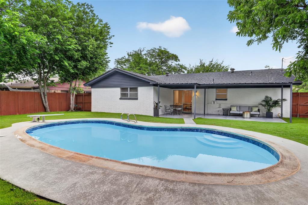 Beautifully renovated home with major upgrades throughout! This spacious property features 4 bedrooms, 2 full bathrooms. Conveniently located near highways, shopping, and everyday amenities. Recent upgrades include a brand new roof completed from the plywood up, foundation repairs with transferible written warranty. The fully remodeled kitchen features new appliances including microwave, stove, dishwasher and garbage disposal. Bathrooms have been tastefully renovated, and new flooring has been installed throughput most of the home. Step outside to enjoy the refreshed swimming pool with a new pump and a beautiful maintained backyard with newly installed Zoysia grass. The garage has also been upgraded with textured walls and ceilings, offering endless possibilities. Move in ready and packed with value this home combines comfort, functionality, and modern upgrades all in one!!