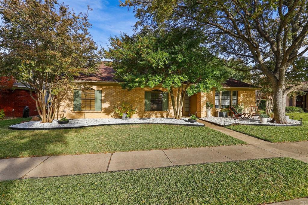 MUST SEE! GORGEOUS  ENTIRE HOME RENOVATION JUST COMPLETED! Beautifully updated single-story home in a quiet, established neighborhood that is just a short walk to Andy Brown Parks and trails. Sunlight streams throughout this flowing floorplan with multiple living areas that provide flexibility. Enjoy the recent updates, including a completely renovated kitchen with quartz countertops and an apron-front sink, new light fixtures, hardwoods in all areas except the secondary bedrooms, built-in bookcases, and fresh paint and carpet. The primary bathroom has been fully remodeled and leads to a large walk-in closet. Relax in the private backyard that has 8-foot board-on-board fencing. This home is in a desirable area of Coppell and provides easy access to all your needs.The stainless steel refrigerator is provided, and the washer and dryer are available for $50 each per month.