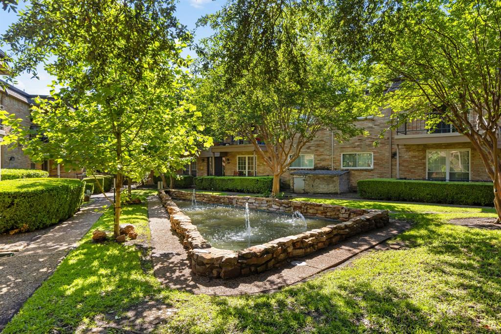 Welcome to this first-floor condo located in well established community known for its solid construction, lush grounds and worry-free lifestyle. HOA covers ALL UTILITIES, so you can enjoy truly predictable expenses and stress-free living. Perfectly positioned near major hospitals, SMU, the Northaven Trail, and the city’s favorite shopping, restaurants and cafés. This coveted first-floor location offers easy access from your reserved parking space. Inside, sunlight pours through oversized windows, illuminating an inviting open layout that feels bright and welcoming. The updated kitchen features sleek stainless-steel appliances and generous cabinetry. Two spacious bedrooms each feature a private ensuite bath. No carpet anywhere, it’s clean, modern, and easy to maintain. Fantastic closet space that keeps everything effortlessly organized. Outside, enjoy a sparkling pool, shaded gazebo, BBQ grill and vibrant landscaping. With all bills paid, a proven community reputation, this is one of the best bargains in town for refined low-maintenance living.