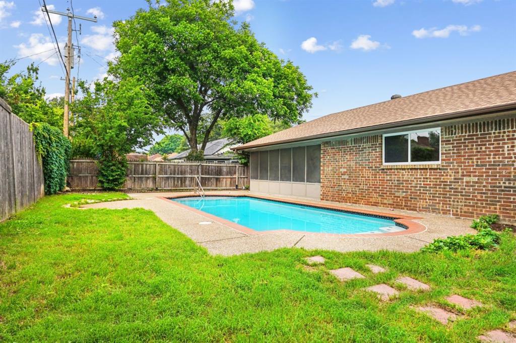 WOW! Perfectly positioned in a prime location close to everything Fort Worth has to offer, this completely updated 5-bedroom, 3-bath home combines modern style, quality upgrades, and exceptional comfort throughout. Step inside to discover a beautifully renovated interior featuring fresh interior and exterior paint, updated plumbing and electrical fixtures, 2 new HVAC Units, 2 new water heaters, and high-end finishes throughout.The heart of the home shines with custom cabinetry, stunning quartz countertops, andwood and tile flooring, complemented by plush new carpet in the bedrooms. Every detail has been thoughtfully designed and upgraded for modern living.All bathrooms have been completely transformed with updated flooring, stylish cabinetry, fresh paint, modern mirrors, and a sleek frameless glass shower in the primary suite that creates a spa-like retreat. Step outside to your own private backyard oasis featuring a spacious yard with mature trees, a sparkling pool with new plaster, and a large porch perfect for year-round entertaining, relaxing, or enjoying family gatherings. The outdoor space offers the ideal extension of the home with plenty of room to play and unwind.Move-in ready, beautifully finished, and located in one of Fort Worths most desirable areas — this is the one you’ve been waiting for!