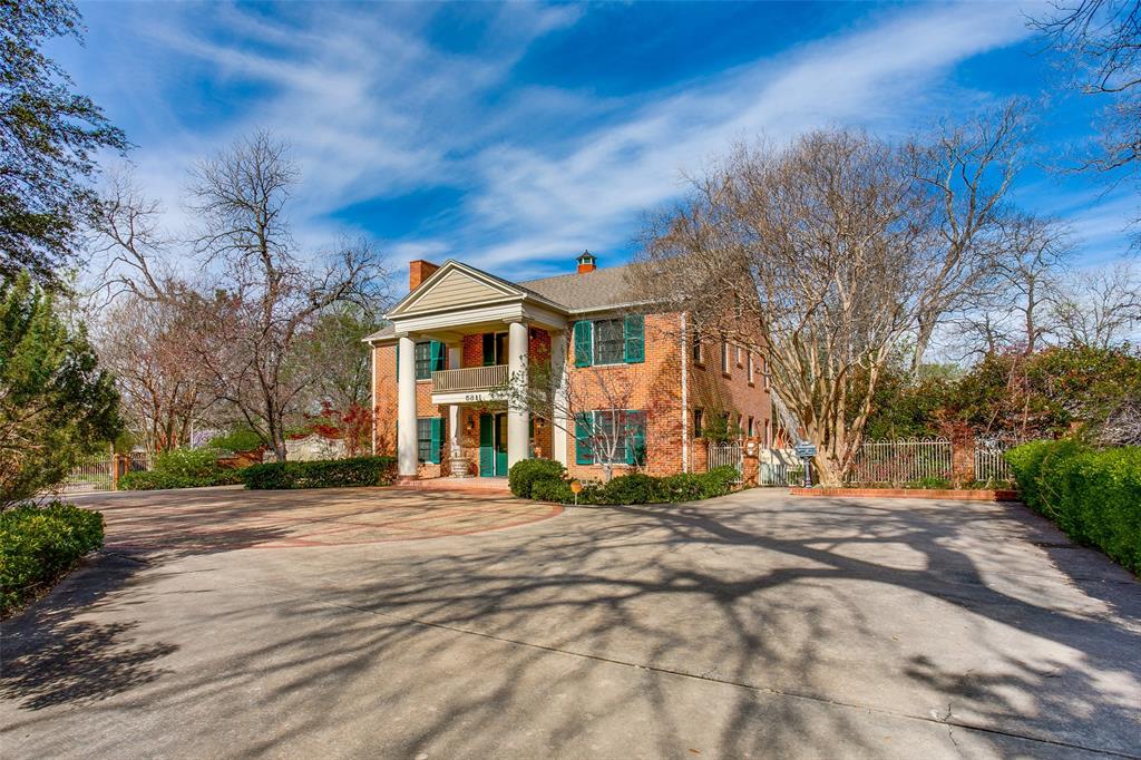This one-of-a-kind property is situated on 1.5 acres, approximately 258' wide x 249' deep in a prime East Dallas location. Built-in the 1940's this Georgian colonial estate is full of potential for development, expansion and would be a fabulous multi generational house. Situated on heavily landscaped grounds this property features walking trails, a 1000 Sq.ft fully equipped guest house, workshop, a 3 car garage with pool house bath plus chauffeur's quarters.  The oversized brick patio with fireplace is perfect for entertaining and was designed by a french architect for the original owner's, daughter's wedding. This home and property are full of character, charm, and history. Seller would divide property. The Guest house parcel could be sold for $650,000.