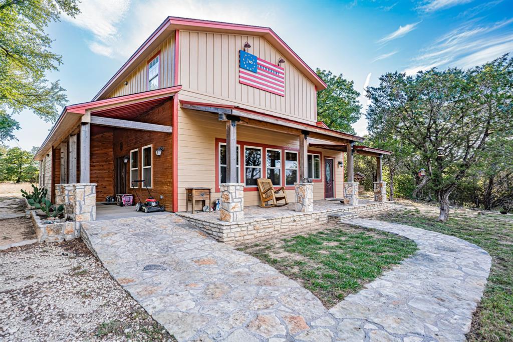 Discover the emiptome of country living in this charming 3 bed, 3 bath cabin-style home. With 2,446 sqft of space and abundant storage, it offers modern comforts, including a 22 seer AC unit and foam insulation. The 10x20 well-house or workshop adds versitility and additional storage. Built in 2019, this private retreat boasts LED lighting, a 800 aq feet stone patio with a fire pit, and stunnng panoramic views. The upstairs can be used as a secondary living space or large bedroom. You'll be able to enjoy nature's beauty every day! Very secluded and private.