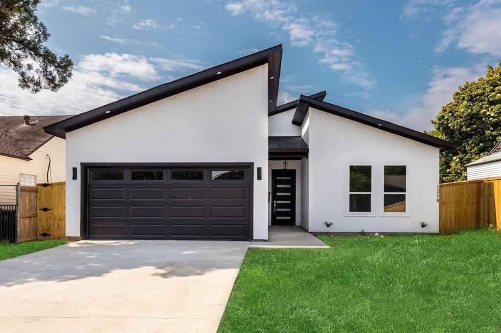 Priced below market, this 2023 contemporary, one story home with a nice open floorplan, quartz countertops, kitchen island with walk in pantry, walk in closets, big primary bedroom, a fourth bedroom that could serve as separate office or study with closet, walk in utility room and covered back porch opening out to a stone deck and big back yard. A mile from the new Halperin Park and Dallas Zoo. 2 miles from Bishop Arts. 3 miles from downtown. Lots of sunshine from energy efficient double pane windows and cellular shades that open from top and bottom. Primary bathroom has large walk in shower, soaking tub, dual vanities, and big walk in closet with safe. Second bathroom has tub shower with pretty inset tile accents. Smart lighting controls and dimmers inside, dimmable soffit lights outside, wall accent lights and a heavy slider gate across the driveway. Fresh and move in ready. Several new builds just started on Morrell. Great time to get in to the neighborhood! Measurements, Schools etc to be verified by buyer.