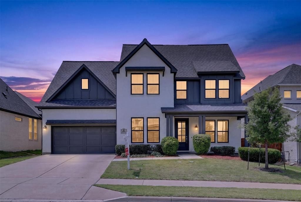 This beautiful four-bedroom, three-bath home, ideally located across from a peaceful community park, features charming board-and-batten curb appeal, a bright open floor plan with soaring ceilings, designer finishes, a gourmet kitchen with a large island, and an inviting family room with a stylish fireplace. Offering ample space for everyday living and entertaining, the home also includes a luxurious primary suite with a spa-like bath, generously sized secondary bedrooms, a dining area, a study, a media room, and a game room, and is easily accessible via Chisholm Trail Parkway, Altamesa Boulevard, and Quail Ridge Road.