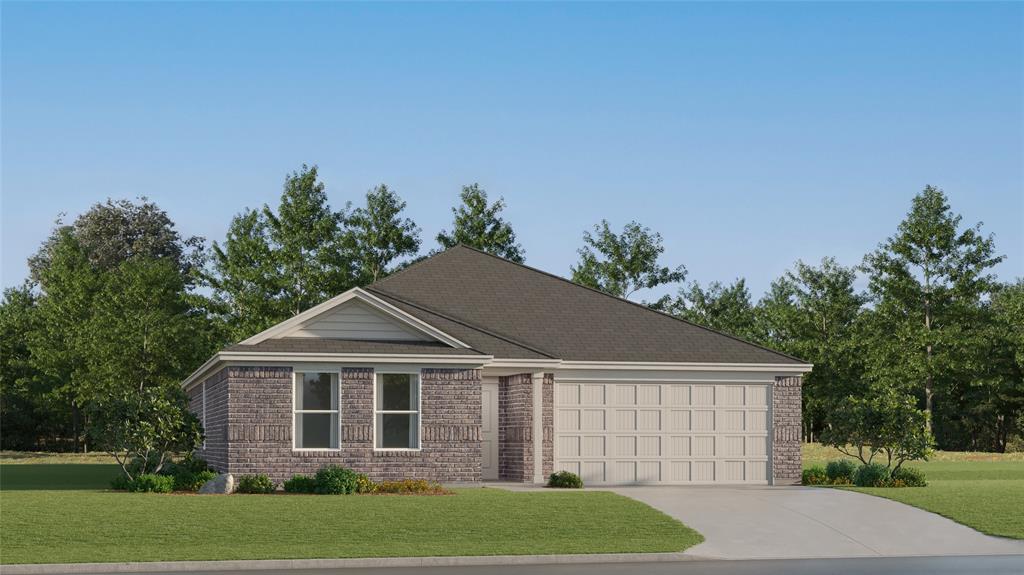 This single-level home showcases a spacious open floorplan shared between the kitchen, dining area and family room for easy entertaining during gatherings. An owner’s suite enjoys a private location in a rear corner of the home, complemented by an en-suite bathroom and walk-in closet. There are two secondary bedrooms along the side of the home, which are ideal for household members and hosting overnight guests.