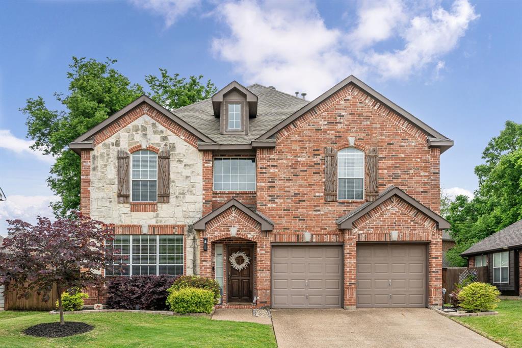 This GORGEOUS single owner home is exceptional in every way. From the moment you step inside you are greeted with a beautiful entry complete with porcelain tile floors leading into the office, dining, living and kitchen. The downstairs private office has upgraded Knotty Alder French doors and lots of natural light. The downstairs dining space is perfect for entertaining, or could easily be used as an additional play room, music room, or a very cool space for a conversation lounge. The family room has a gorgeous fireplace ready for your seasonal decorations. A half bath is conveniently located near the family room to accommodate your guests. The massive kitchen is a must-have for the family chef and includes an induction cooktop. So much counter space, cabinet space, and built in desk for meal planning. Large walk in pantry is definitely a bonus to this kitchen. The island in the kitchen is a special designed piece of furniture WITH LIGHTS that provides just the right finish to this light and bright space. Upstairs has a HUGE master with an extended sitting area leading into the remodeled spa bath with garden tub, separate shower, and dual sinks. The open master closet with updated chandelier is the perfect extension to the spa treatment, with tons of racks and built in storage. Three more beds upstairs, a full bath, and a GREAT play space for the family to enjoy! Saving the best for last is the outdoor living space. AMAZING doesn't describe this well designed covered patio with flagstone flooring, ambient lighting, and plenty of space for living, dining, cooking and more.  The landscaped backyard offers a peaceful setting for relaxing, plus this home is located in the back of the neighborhood so there is NO ROAD NOISE at all! Home has new flooring, new fence, new HVAC, AND unique to this home is a backup generator system installed in the breaker panel so no worries about a power failure! Don't miss your opportunity to call this Home Sweet Home!