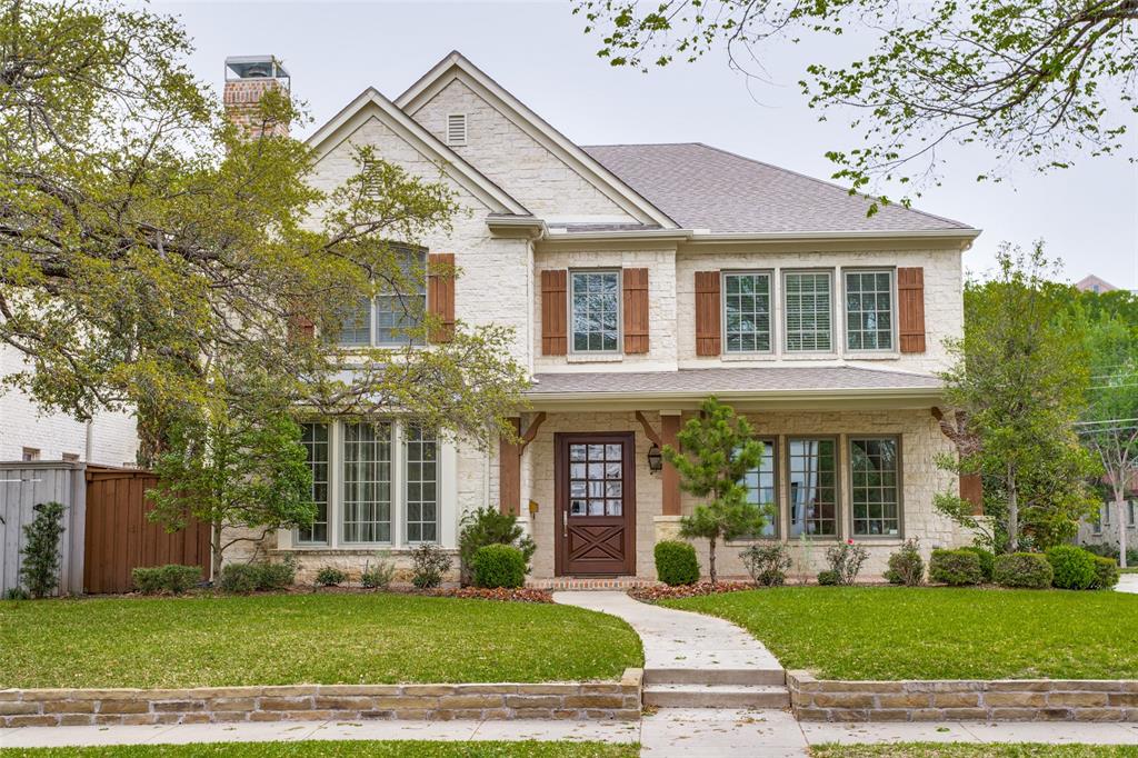 *All offers due by 10pm Sunday 4-24* A quick, two-block trip to Hyer Elementary adds time and convenience to your day from this gorgeous five-bedroom home at the northwest corner of Caruth and Westchester. Formals flank a nice, wide entry to this well-maintained home with its open concept for great entertaining. The large family room with fireplace and wet bar flows easily into the spacious breakfast room and chef’s kitchen with its attractive island. An oversized butler’s pantry shares the hallway with the walk-in pantry leading to the fabulous formal dining room. Two staircases lead to the second floor with the master suite, three bedrooms, enormous game room, large bonus room and laundry room. The corner location and large windows provide abundant light to brighten your day.