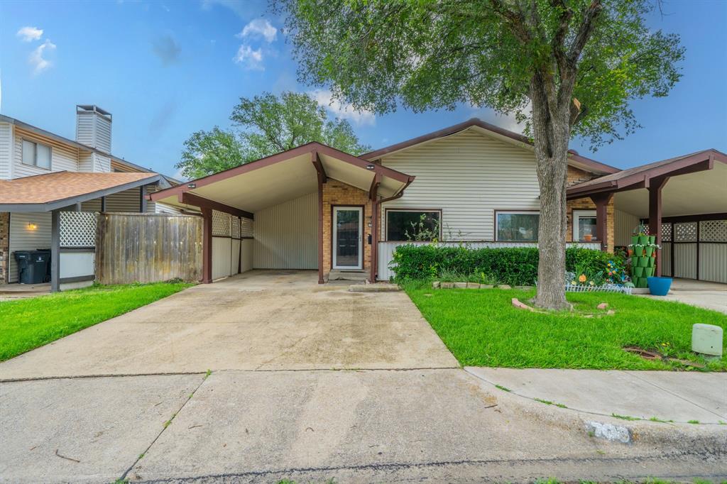 Welcome to 708 Baruna Circle — a charming and affordable townhome tucked into the established Meadowcreek Village community in Garland. This 2-bedroom, 1.5-bath home offers an inviting open layout with vaulted ceilings, abundant natural light, and a cozy atmosphere that feels instantly welcoming. The functional floor plan is perfect for first-time buyers, downsizers, or investors seeking low-maintenance living with character and convenience. Enjoy a private fenced patio area, covered parking, and easy access to Lake Ray Hubbard, shopping, dining, and major commuter routes. With community-maintained grounds and a location that keeps you close to everything Garland has to offer, this home is a fantastic opportunity to add your personal touch and create something special. Owner is broker.