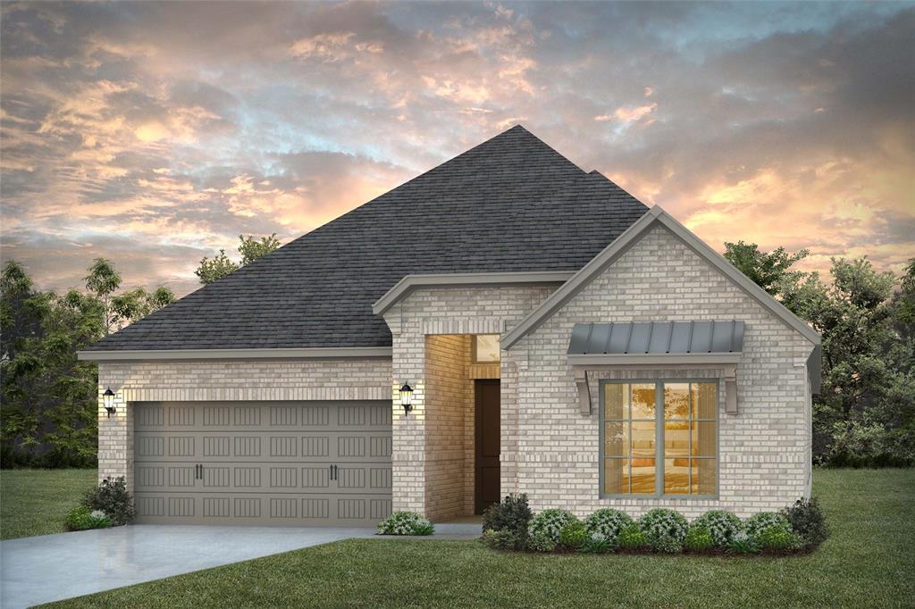 NORMANDY HOMES BENOIT floor plan.  The beautiful one story home offers Windsong Ranch living at it's finest. Step into your new home showcasing luxury vinyl plank throughout the common living areas and study. Gourmet style kitchen offers gorgeous quartz countertops, SS appliances to include a 5 burner gas cooktop, pot & pan drawers, trash pull out & abundance of countertop space. Owner's suite offers a spa like bathroom with separate tub and shower, dual vanities with quartz countertops, tile, framed mirrors & oversized closet. One secondary bedroom offers an ensuite bathroom with walk in closest. This home is one of the least expensive single family homes in Windsong Ranch. Buy today & swim in the lagoon while your home is being completed!!