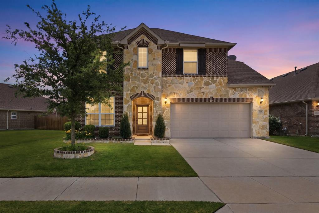 Welcome to this stunning 2019 Pulte built home offering 5 spacious bedrooms, 3 full bathrooms, and 3,199 square feet of beautifully designed living space in the highly sought after Northwest ISD! Combining functionality, comfort, and style, this home features an exceptional open concept layout perfect for both entertaining and everyday living.
From the moment you walk in, you’ll appreciate the spacious feel, abundant natural light, and thoughtful design throughout. The large living room is centered around a gorgeous stone fireplace that creates a warm and inviting focal point. The chef inspired kitchen overlooks the main living and dining spaces and features a large island, double ovens, extensive cabinetry, and ample counter space perfect for hosting gatherings or enjoying quiet nights at home.
One of the standout features of this home is the incredible storage and bedroom space. All five bedrooms include walk in closets, while the oversized primary suite offers not just one, but two walk in closets for maximum storage and convenience. The spacious primary retreat provides the perfect place to unwind after a long day. Upstairs, you’ll find a versatile game room flex space ideal for a media room, playroom, home office, workout area, or second living space. With multiple living areas and a highly functional layout, there is truly room for everyone.
Step outside to your backyard featuring a covered patio and additional extended patio space, creating the perfect setup for outdoor entertaining or relaxing evenings. Backing up to a peaceful greenbelt, this property offers added privacy with no neighbors directly behind you.
Conveniently located near shopping, dining, entertainment, and major highways, this move in ready home combines generous space, and an unbeatable location.