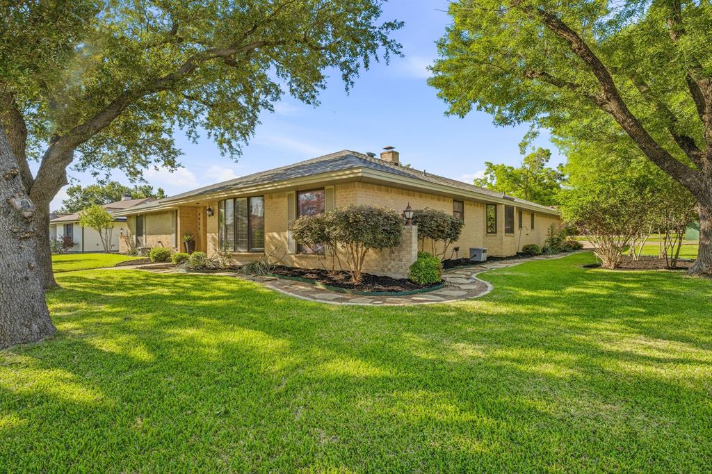 Tucked beneath a canopy of mature trees on a picturesque corner lot in Ft Worth's beloved Candleridge neighborhood, this reimagined home blends timeless character, modern functionality, and an unbeatable location just minutes from Chisholm Trail Pkwy for quick access to downtown Ft Worth, shopping, dining, and entertainment. PAID 2-1 interest rate buy down offering reduced monthly payments for the first 2yrs. Natural light highlights thoughtful renovations, custom built-ins, and warm inviting spaces throughout. Just a 0.2 mile walk to CandleRidge Park, scenic trails, and the pond, this home offers the perfect balance of peaceful neighborhood living and everyday convenience. Inside, you’ll find a desirable split bedroom floor plan, multiple living and dining spaces, ZERO carpet, and LVP flooring throughout. The renovated kitchen features quartz countertops, abundant storage, and a coffee bar overlooking the living area complete with wet bar, fireplace, and vaulted ceilings. A dedicated office with a built-in queen murphy bed doubles as both a home office and guest bedroom, while an additional office or exercise room creates even more flexibility for work, hobbies, or fitness. Updated lighting, natural woodwork, and incredible storage add warmth and function throughout the home, while all windows include blinds for comfort and privacy. Major upgrades include a 2021 roof, energy efficient windows, updated showers with designer tile and fixtures, myQ smart garage, RO drinking system, and a full 9-zone irrigation system. The oversized climate-controlled garage creates the perfect space for parking, a gym, workshop, or flex space. Step outside to an expansive extended concrete patio with an attached pergola surrounded by trees. A gated RV or boat parking area with a dedicated pad and 240V setup offers flexibility for hot tub, sauna, workshop power, and more. This is a rare opportunity to own a beautifully upgraded home in one of Ft Worth’s most established neighborhoods.