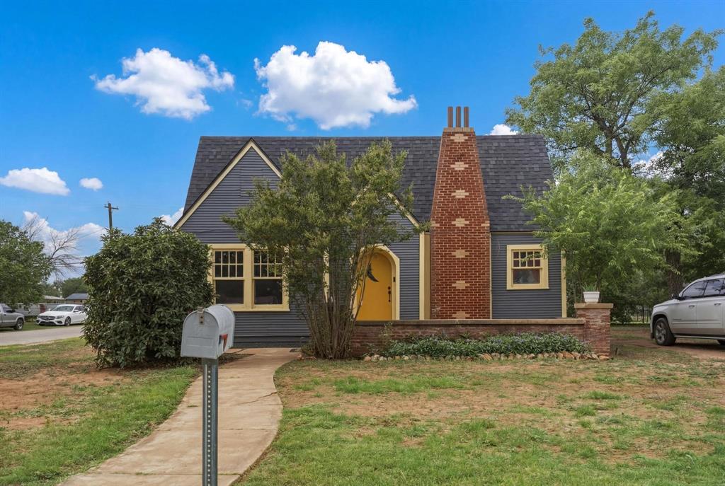 Step into the charm of yesteryear with the peace of mind of modern updates at this beautiful 1934 home in the heart of Merkel. Offering 1,344 square feet of living space, this character-filled property blends timeless architectural details with thoughtful improvements, including updated plumbing and electrical systems and a roof replacement in May 2026. Inside, you'll find a spacious kitchen featuring stainless steel appliances, butcher block countertops, floating open shelving, and a walk-in pantry that provides exceptional storage. Natural light fills the inviting living spaces, while the home's unique character shines through in every room. Outside, the property offers even more versatility with a detached shop equipped with electricity, water, sewer, and office space—ideal for hobbyists, small business owners, remote work, or additional storage needs. Additional features include a 30-amp RV hookup, storage shed, and cellar. There is also a water well on the property (condition and functionality unknown). Enjoy evenings outside taking advantage of the ample outdoor space. Whether you're searching for a primary residence, investment opportunity, or property with room to work and play, this unique Merkel home delivers charm, functionality, and value.