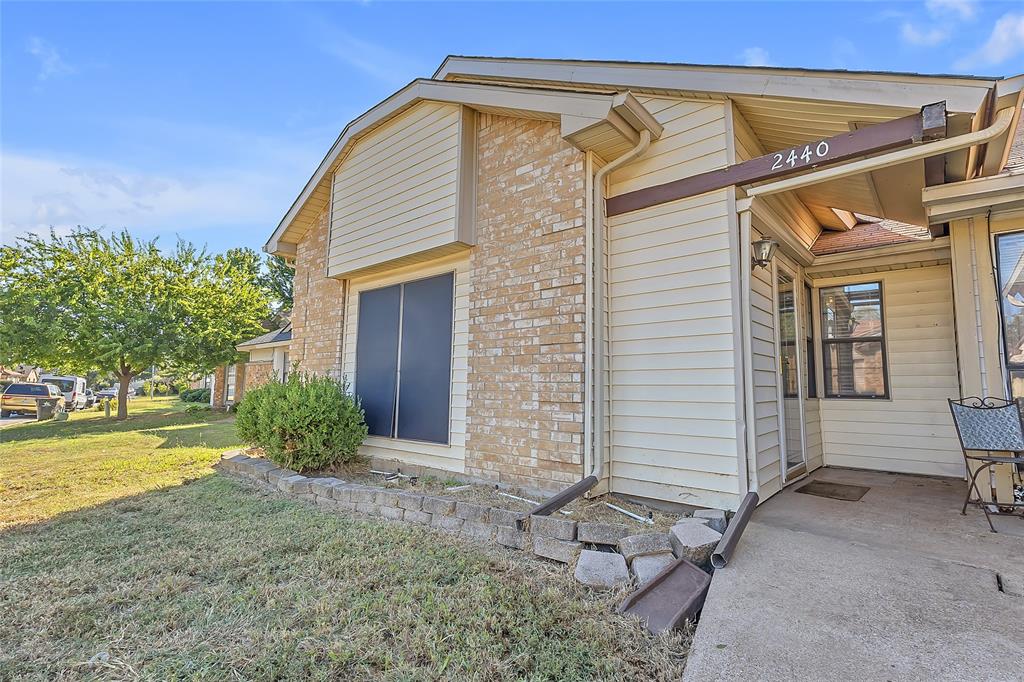Welcome to the heart of Arlington. A prime location just minutes from the city’s Entertainment District, including AT&T Stadium, Globe Life Field, and Texas Live. This charming 2-bedroom, 2-bath home with a two-car carport offers easy access to I-30, Highway 360, and I-20, making it perfect for commuters and anyone who wants to stay close to the action. Inside, the home features a comfortable, open layout ideal for both everyday living and entertaining. Extensive improvements have been made to ensure comfort, efficiency, and peace of mind. In 2021, the home received new luxury vinyl plank flooring, fresh interior paint, new gutters with leaf guards, and a professionally cleaned duct and chimney system. The electrical panel and breakers were replaced, all light fixtures and ceiling fans were updated, and all appliances—including the refrigerator, washer, dryer, and microwave—were replaced. The roof, which was originally redone in 2018, was extended over the front entrance, and an outside tree was removed to enhance curb appeal. The AC unit was replaced, and the electrical wiring was thoroughly inspected to remove any deficiencies. That same year, the tub, kitchen counters, and fireplace were refinished for a fresh, modern feel. In 2023, the master bathroom was completely gutted and rebuilt, adding to the home’s appeal and functionality. Most recently, in 2025, the tub, kitchen counters, and fireplace were refinished again, and the outside closet was redone. This move-in-ready home blends location, care, and quality upgrades in a way that’s hard to find. Whether you’re looking for your first home, downsizing, or investing near Arlington’s most exciting attractions, 2440 Sunflower offers a perfect combination of comfort, convenience, and long-term value.