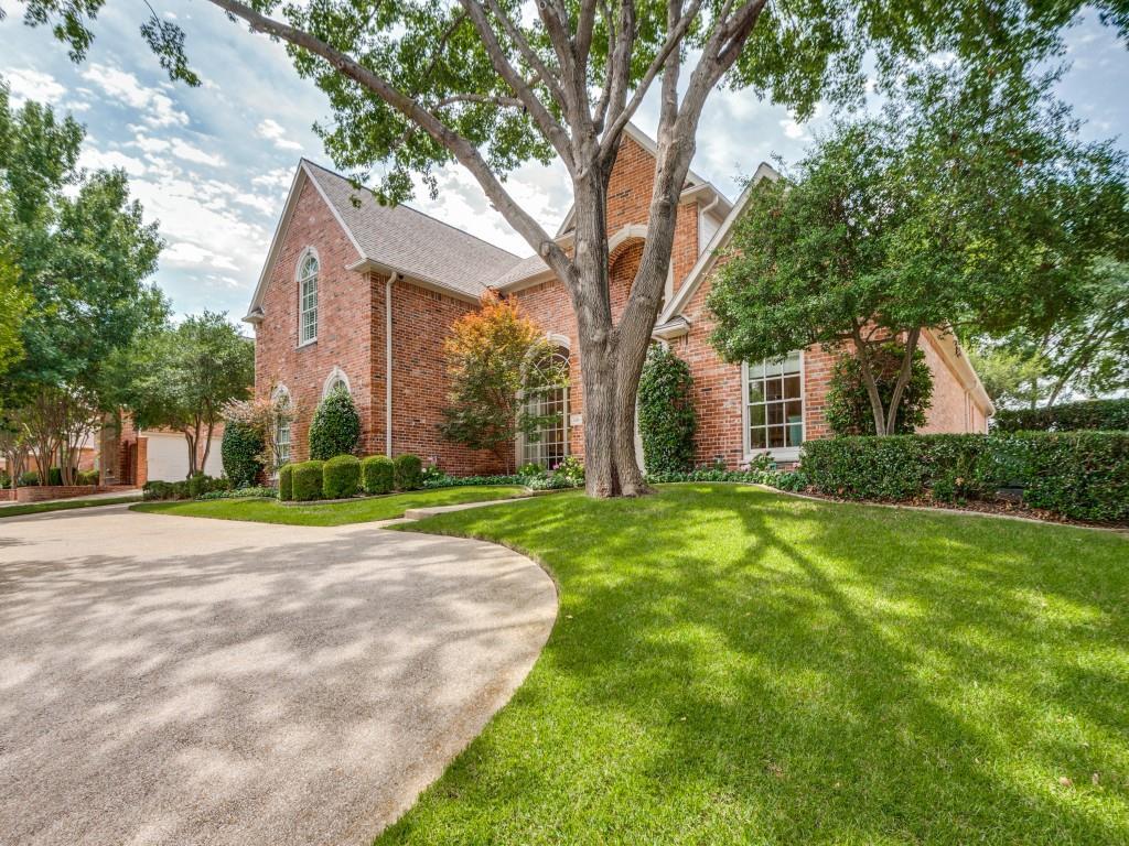 Absolutely stunning and impeccably updated, this home shows like a designer model. No expense was spared—from the Taj Mahal quartzite countertops to the elegant fixtures, custom hardware, and fresh interior paint. Window treatments are included, and the home features a premium Culligan whole-home water filtration system for exceptional water quality.Step inside to find two spacious living areas, both with fireplaces and sweeping views of the pool, patio, and golf course. The chef’s kitchen is a true showpiece with stainless steel appliances, Sub-Zero refrigerator, gas cooktop, double ovens, and a large island that opens to the breakfast area and second living room. A stylish wet bar adds to the home’s effortless flow for entertaining.The primary suite is privately tucked away with serene views of the golf course and outdoor living area. Her closet includes a hidden cedar closet behind the main wardrobe—an unexpected luxury detail. Downstairs also offers a dedicated study with a full bath, easily functioning as a 5th bedroom if needed.Upstairs you’ll find three generous bedrooms, including one that can serve as a second master, plus two ensuite baths. The oversized game room offers exceptional storage, including a massive walk-in closet perfect for holiday décor or seasonal items.Outside, enjoy a sparkling pool with water features, multiple seating areas, and peaceful golf course views—an ideal setting for both relaxation and entertaining.This home blends timeless elegance with thoughtful updates throughout. Truly a rare find.