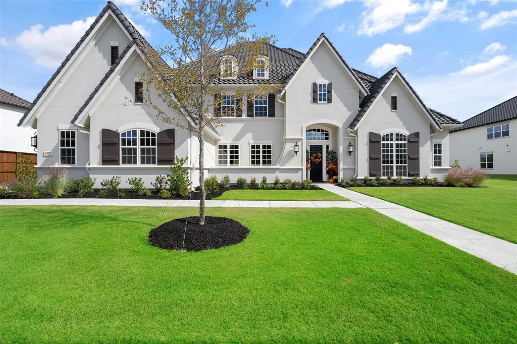 Custom built home was Toll Brother's model in Southlake Meadows, w dueling staircases, smart wiring for all tech needs, 2nd story covered outdoor living w 2nd fireplace and fire pit and future fountain or water feature. Open FP, gourmet kitchen plus prep kitchen plumbed and wired. Oversized island, 3 panel sliding window doors in family and nook to outdoor living. 3 tankless water heaters, double the standard driveway to hold up to 8 cars. 2 ice makers, 2 dishwashers, all exterior doors are wrought iron, veranda off of dining room. 2nd master w sitting retreat and huge MB and large Closet.. Remote controlled black out shades in MB, 7 in. wood plank floors THROUT. Random pattern marble entry, BEAM vacuum system