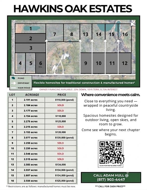Hawkins Oak Estates - Land