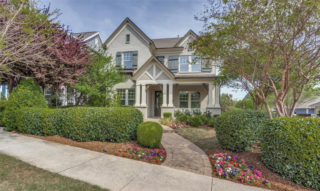 OPEN HOUSE ~ JUNE 28th 1 - 3 PM ~ Former David Weekley Model Home sparkles with custom details in every room. This residence evokes timeless architectural charm with a welcoming front porch and premium finish-out. Beautiful hardwoods enhance the first-floor living areas, kitchen and primary suite. The private den serves as a perfect home office or flex space with elegant wainscoting. The heart of the home is a gourmet kitchen featuring crisp white cabinetry with glass inserts, a massive granite seating island, gas cooktop, stainless steel appliances and a walk-in pantry. Designer lighting add a sophisticated touch. The spacious family room is a true showstopper, featuring a vaulted shiplap ceiling and an impressive fireplace accented with custom tile. The primary retreat offers a spa-like bath with dual sinks, a large soaking tub, a dedicated linen closet, and a generous walk-in closet. Upstairs, the home features three spacious secondary bedrooms and two full bathrooms, including a convenient Jack-and-Jill layout. A large game room provides the perfect secondary living space for movies or game night. The exterior is designed for relaxation with an extended covered patio and built-in grill, plus an additional side yard for extra green space. The enlarged garage includes epoxy flooring and extra depth for storage or toys. Living in Tucker Hill means enjoying a lifestyle defined by community and luxury. Tucker Hill features a Residents’ Club with fitness center, a resort-style pool with zero-entry and splash fountains and the iconic Founders Square. Residents enjoy multiple parks and playgrounds, a dog park and a Lawn Chair Amphitheater for community concerts. The neighborhood is famous for its mature trees, lush green spaces and an extensive network of paved hike and bike trails and a full-time lifestyle coordinator planning year-round events. This home offers a vibrant community experience in the highly sought-after Prosper ISD.