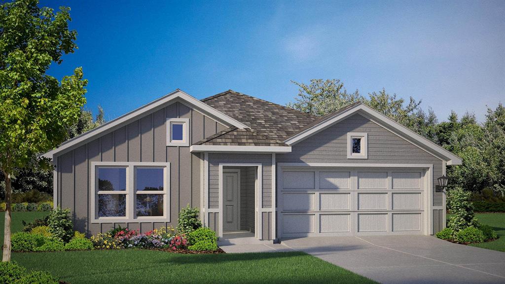 Welcome to D.R. Horton's Fabulous new community of Dry Creek in Bridgeport and Bridgeport ISD! The Texas Cali, Elevation-Y is a single story, approx 1,791 sq. ft, home offering 4 bedrooms and 2 baths with an estimated Summer completion! This home features a long foyer leading into the main living space. The open kitchen overlooks the combination dining and living area and features spacious quartz countertops,  stainless steel appliances with gas cooking range, a large kitchen island  and a corner walk-in pantry. With the three secondary bedrooms at the front of the home, the main bedroom is located privately at the back of the home,  just off the living room. The private main bedroom features an en-suite bathroom complete with a huge walk in closet and large walk in shower. The Texas Cali comes with a covered rear patio giving view to the professionally irrigated and landscaped yard. Additional features include: Luxury vinyl flooring at Entry, Hallways (per plan), Kitchen-Breakfast, Utility and Bathrooms; and, full yard sod, landscaping and irrigation. The Texas Cali home includes the America's Smart Home Technology base package. Using one central hub that talks to all the devices in your home, you can control the lights, thermostat and locks, all from your cellular device. Situated conveniently near Highway 380, Dry Creek provides easy access to key roads, making it ideal for commuting and exploring the surrounding areas.
