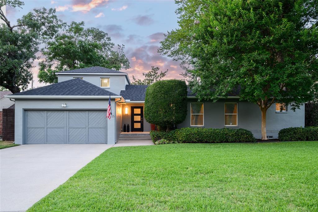 Open House Sunday June 28th 2:00-4:00. Discover this Midway Hollow gem on one of the neighborhood’s most coveted streets. Thoughtfully taken to the studs and expanded in 2010, this beautifully updated transitional home blends timeless design with modern comfort. Recent 2026 improvements include a new roof, gutters, gorgeous new wood floors, fresh exterior paint, and newly stained fencing. The open-concept floor plan is designed for effortless entertaining, featuring spacious living and dining areas that flow into the eat-in kitchen with a gas range, designer wallpaper accents, wet bar and views of the covered patio, backyard and sparkling pool. A private study and secondary living area provide flexible spaces for work and relaxation. The ideal layout offers a secluded primary suite and two additional bedrooms on the main level, while the upstairs ensuite fourth bedroom is perfect for guests, a game room, or a private retreat. Ideally located near Dallas’ premier private schools, Central Market, Northaven Trail, NorthPark Center, Love Field Airport, and some of the city’s best dining, this home offers an exceptional opportunity to enjoy one of Dallas’ fastest-growing and most desirable neighborhoods.