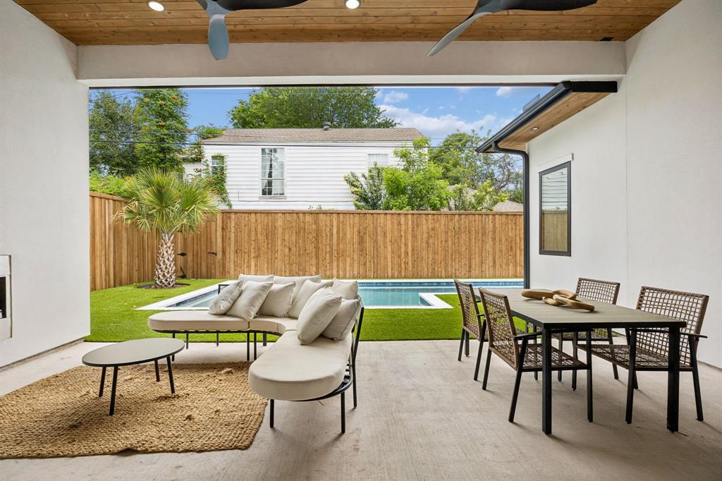 SELLER OFFERING CONCESSIONS - OPEN HOUSE TH 6-25 12-2PM - COME BY TO FIND OUT MORE! A stunning blend of modern sophistication and timeless luxury, this exceptional new construction home by OZ Development with interiors by K Shea Interiors offers 5,000 square feet of impeccably designed living with 5 bedrooms and 5 baths. A dramatic floating LED-lit staircase sets the tone for the home’s elevated design, complemented by wide-plank oak hardwoods, designer lighting, and exquisite marble finishes throughout. Designed for effortless entertaining and everyday living, the chef’s kitchen features top-of-the-line Thermador appliances, custom cabinetry, and a spacious walk-in butler’s pantry. Expansive Quaker Windows and French doors fill the home with natural light, while smart-home technology controls lighting, surround sound, security, and more from your phone. Spray foam insulation enhances energy efficiency and comfort. The spa-inspired primary suite offers a true retreat, while the backyard is designed for year-round enjoyment with a sparkling gunite pool, turf surround, and outdoor fireplace. Located in the coveted Wilshire Heights pocket of East Dallas, this exceptional home is zoned to the acclaimed Mockingbird Elementary School and minutes from premier private schools, dining, and entertainment.