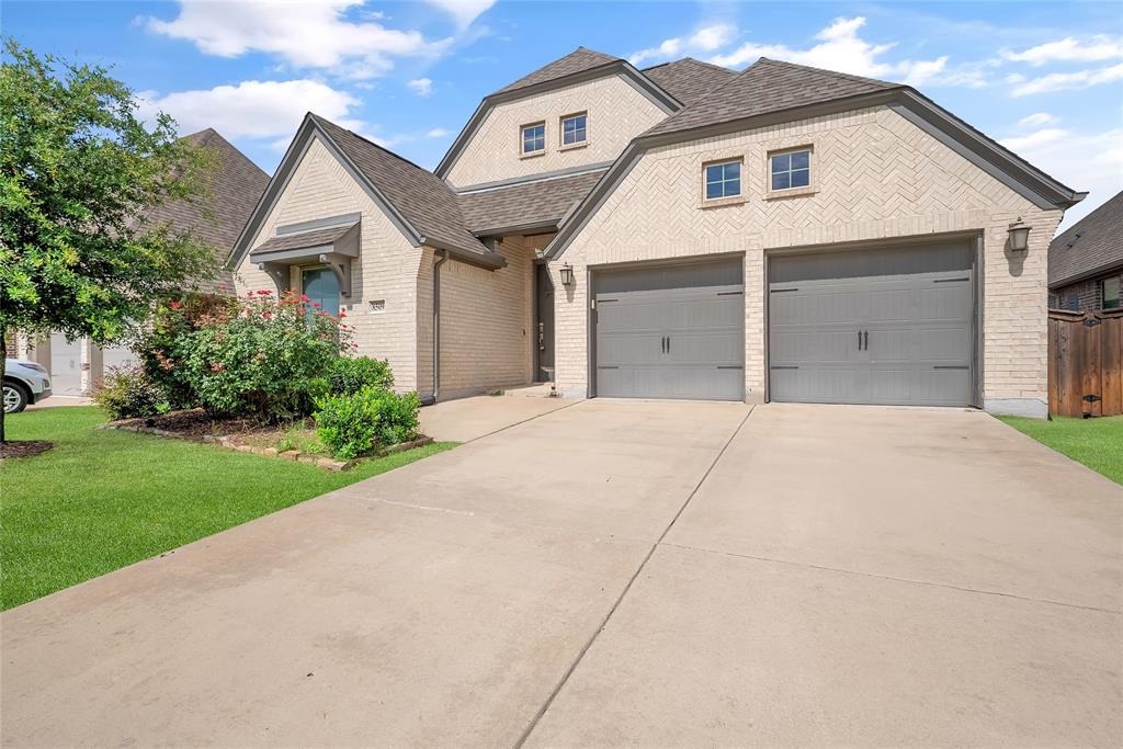 Welcome to this beautifully maintained 4-bedroom, 3-bath single-story with a secondary primary in the highly sought-after Trinity Falls community in McKinney. Ideally situated on an east-facing lot and just a short walk from the neighborhood school, this home offers the perfect blend of comfort, convenience, and an exceptional community lifestyle.

Inside, you'll find a bright and inviting floor plan designed for easy living and entertaining, highlighted by a stunning white kitchen featuring abundant cabinetry, generous counter space, and seamless flow into the main living areas. The spacious single-story layout provides flexibility and functionality for both everyday living and hosting guests.

Step outside and enjoy quick access to scenic walking trails, peaceful ponds, parks, playgrounds, and open green spaces that make Trinity Falls one of McKinney's premier master-planned communities. Residents enjoy an incredible lineup of amenities, including resort-style pools, a splash pad, clubhouse and amenity center, fitness center, fishing ponds, dog park, community fire pit, disc golf course, lakes, greenbelts, and miles of hike and bike trails.

The home's prime location near the school, community amenities, walking paths, and ponds makes it easy to enjoy everything the neighborhood has to offer. Whether you're gathering with family, staying active outdoors, enjoying neighborhood events, or simply relaxing in a vibrant community setting, this exceptional home offers the lifestyle you've been searching for in one of McKinney's most desirable neighborhoods.
