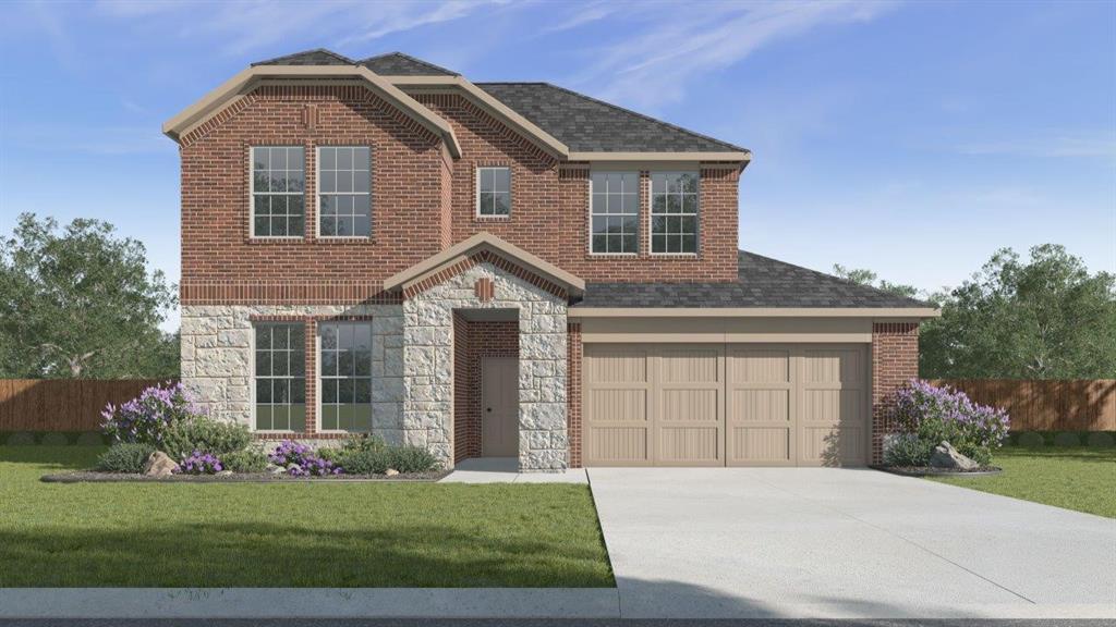 The Tangerine is one of our beautiful two-story floorplans featured in our Prairie Oaks community in Oak Point, TX. Inside this 4 bedroom, 2.5 bathroom home, you'll find 2,397 square feet of comfortable living. Plus two different exterior elevations to choose from with a 2 car garage. A home designed to combine elegance, functionality, and modern living.

The exterior features lush landscaping, a full irrigation system, brick and rock accents. Step inside to discover a spacious kitchen with 42” flat-panel cabinets, granite countertops, and stainless steel appliances. The open-concept design allows the kitchen to overlook the living area, perfect for seamless entertaining. The living room boasts soaring 2-story ceilings, complemented by 6 large windows that flood the space with natural light.

Upstairs, the game room features a half-wall overlook, offering a unique connection to the main living area while maintaining privacy. This flexible space is ideal for a home office, playroom, or media area. The primary suite includes a luxurious en-suite bathroom with a walk-in shower, glass enclosure, bench, double vanity sinks, and a private toilet room. Enjoy laminated wood plank flooring in the family, kitchen, entries, and hallways. Not only does the Tangerine offer functional living space, but it boasts stylish finishes throughout with every detail carefully considered to create a comfortable and inviting atmosphere.

Explore our smart home package features, including a video doorbell, smart thermostat, and deadbolt, bringing convenience to your fingertips. Images are representative of plan and may vary as built.

Contact us to learn more about the Tangerine floorplan and find your home in Prairie Oaks today!