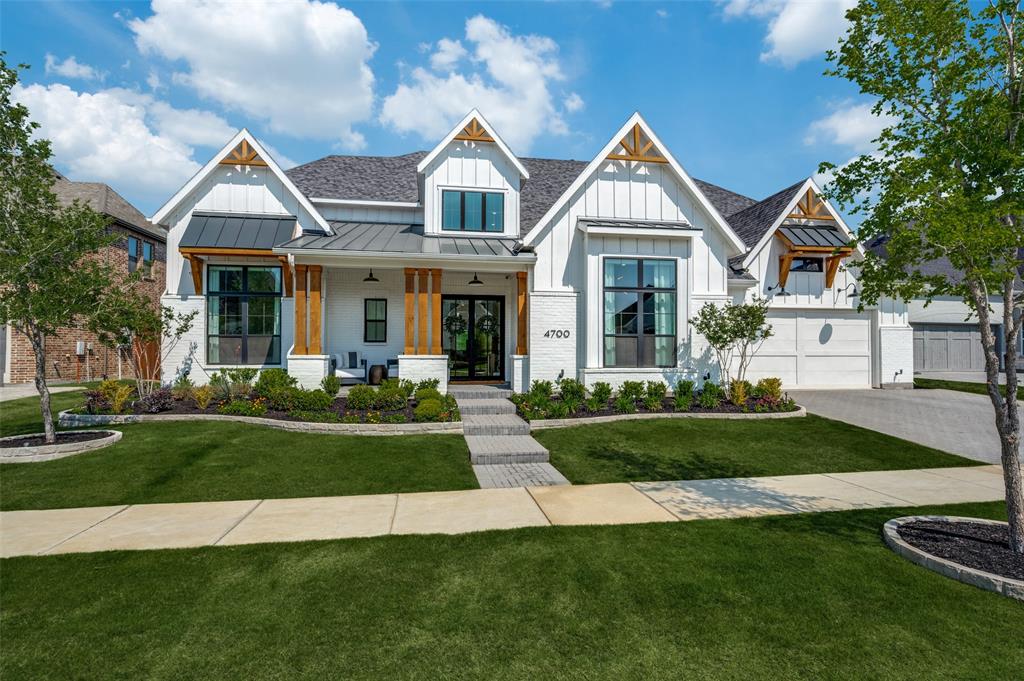 Stunning Luxury Home On Oversized Lot Located in the Prestigious Peninsula Section of Renowned Community of Windsong Ranch. This amenity-filled community is known for its crystal-clear Lagoon, pickle ball courts and award-winning lifestyle program. This home boasts 6 spacious bedrooms, 6 Full bathrooms and a rare 4 car garage. Quality craftmanship and high attention to detail throughout this open floor plan offering an abundance of natural light. Chef’s kitchen with ample storage, custom cabinetry, designer lighting, and morning kitchen with beverage fridge. Open family room with vaulted ceiling and sliding glass offers panoramic views of the oasis backyard. Private primary suite with gorgeous spa-like bath and large closet. Well thought out upstairs floorplan with huge game room and 4 additional guest suites all with private baths. Entertainers dream backyard has it all with expanded outdoor living, resort style pool & spa, cabana with outdoor kitchen & fireplace, putting green and expansive turfed yard surrounded by lush landscaping. Located less than 3 miles from the PGA and Fields District, Windsong Ranch is Prosper's most prestigious master planned community offering abundant amenities such as trails, sports courts, pools, a cafe, award winning on-site Elementary and an on staff lifestyle event planner. See Attached Features List!