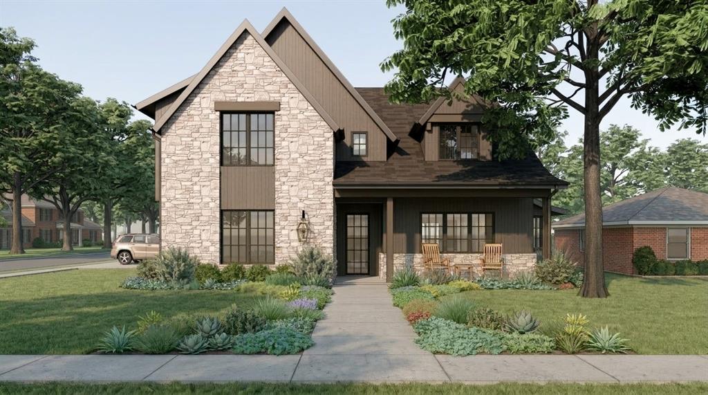 An exceptional opportunity to step into a thoughtfully designed custom home project in the heart of The Reservation—one of Richardson’s most coveted neighborhoods. Positioned on a prominent corner lot, this future residence blends timeless architecture with modern livability, offering a rare chance to accelerate the building process without sacrificing personalization.

Presented by Castro Residential, the proposed design showcases a warm, European-inspired exterior with a striking combination of natural stone, rich wood accents, steep gables, and curated landscaping—creating undeniable curb appeal from every angle. A welcoming front porch and layered architectural details set the tone for a home that feels both elevated and inviting.

Inside, the planned layout spans approximately 3,750 square feet of conditioned space, featuring an open-concept first floor with a guest suite, expansive living areas, and seamless flow for entertaining. The second level offers a vaulted primary retreat, 3 additional bedrooms, and a spacious central living area designed for flexibility.

What truly sets this opportunity apart is the ability to take the reins. Much of the heavy lifting—architecture, planning, and vision—has already been completed by the Castro Residential team. Buyers who engage early can collaborate on final floorplan adjustments, interior selections, and finishes to create a fully customized home tailored to their lifestyle.

Zoned to highly regarded Mohawk Elementary and JJ Pearce High School, and surrounded by mature trees and established charm, this is a unique chance to build something special—without starting from scratch.
