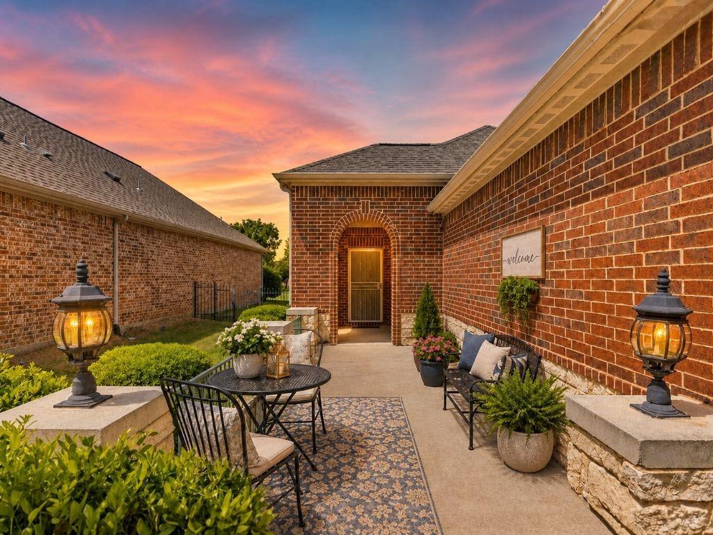 Steal Alert!! Seller financing available at 6.0%, with 20% down monthly payment is $1674 plus annual taxes and insurance. Welcome to easy, low-maintenance living in the highly desirable 55+ Frisco Lakes by Del Webb community where lifestyle, comfort, and convenience come together. This move-in ready single-story home is ideal for downsizers or anyone seeking a “lock-and-leave” lifestyle with no hassle. Featuring an open-concept layout, with rare 10-foot ceilings, this home feels bright, spacious, and welcoming from the moment you walk in! The kitchen offers ample cabinet storage, generous counter space, and comes fully equipped with all appliances included. One of the standout features is the private enclosed patio with view of large backyard. This place offers your own peaceful retreat for morning coffee, reading, or enjoying the outdoors year-round. Recent updates include painting interior and kitchen and bathroom cabinets in June 2026. Living in Frisco Lakes means access to resort-style amenities including an 18-hole championship golf course, indoor and outdoor pools, fitness center, pickleball and tennis courts, scenic walking trails, and a vibrant calendar of social events, clubs, and activities. Conveniently located near shopping, dining, and major highways, this home offers the perfect blend of privacy, community, and accessibility. If you’ve been waiting for an affordable opportunity in Frisco Lakes with strong value and lifestyle appeal, this is it! Join us for an open house this Saturday 11am-1pm to see this amazing home in person and discover if it's perfect for you!