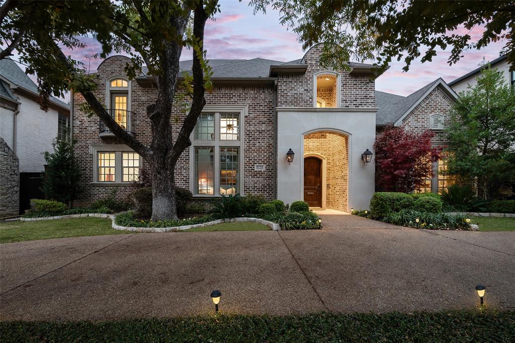 Nestled on notable street in Preston Hollow, 2010 built with center hall foyer w Italian stone floors. Upstairs bathrooms refreshed 2.24. Thru French doors, living room boasts wall of built-ins & Jeld Wen windows w custom drapes & rods. Statement dining w David Bonk hand painted wallpaper inset & gold borders on tray ceiling. Dining, den & kitchen joined by the wet bar & butler pantry w Marvel ice maker, wine cooler, & fridge. Kit is culinary delight w Viking fridge & dual oven, gas range. Large island w prep sink & walk-in pantry. Airy den w fireplace & primary suite view pool & spa. Primary has tray ceiling & lg bath w separate shower & tub, dual vanities & 22x17 walk-in closet. Tucked away is private office w desk & storage. 3 ensuite bedrooms are up along w dramatic media rm w wet bar. Outdoor entertaining space: covered patio w auto screen, fireplace, DCS built-in grill & U Line fridge & Venture Custom pool & spa w special night lighting. Yard & landscaping are low maintenance!