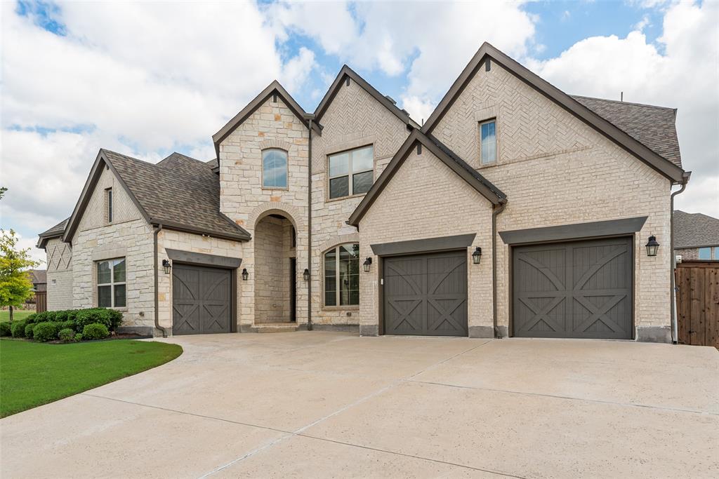 Step into this stunning Miramonte home in Frisco- An airy, light filled residence offering space, privacy and everyday convenience. A master planned community known for its lifestyle forward amenities, including walking trails and parks. Designed with an open layout and thoughtful upgrades, this 5 bedroom 4.5 bath property sits on a premium corner lot looking onto views of the community park for a peaceful, elevated setting. Zoned for award winning, exemplary Prosper ISD schools. The first floor is ideal for both entertaining and daily comfort, beginning with a welcoming entrance and flowing into the main gathering spaces with engineered wood flooring throughout.  Upgraded gourmet kitchen package includes Kitchen Aid 6 Burner Gas Cooktop, Maple Shaker Front Cabinets raised to ceiling height and Delta Touch Faucet. Retreat to the Primary Bedroom Suite, located toward the back of the home to provide quiet and separation from the rest of the living areas. The garage setup is packed with practical, high end upgrades including plumbed for sink, premium polyurea floors, EV Car Charging plug, water softener system and double tankless water heaters on exterior wall. Upstairs offers spacious comfort with three additional bedrooms each with it's own private bathroom. Large game room for family fun and flex space. Media room wired for 7.1 surround sound and AV equipment and plumbed for water and drainage, perfect for future upgrades. Backyard covered patio is plumbed for gas and and outdoor sink. Enjoy being close to major local destinations including Universal Kids, PGA Golf and The Fields, all located just a few miles away. Make this stunning Frisco home yours today! See Transaction Desk for full list of features and upgrades.