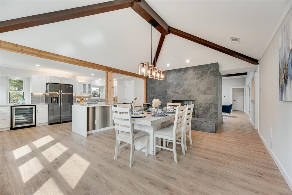 Remodeled home in the Prestonwood community in highly sought after Brentfield neighborhood.  This home has been updated for an entertainment style lifestyle.  Very spacious with an office and bonus sun room.  Double fire place splitting the high vaulted ceiling living area into the dining and open kitchen concept.  Great for family gatherings or hosting a get together.  Walk into the master with its high ceilings and spacious bathroom.  Soak in the tub after a long day and relax.  Come see this house and be amazed with its unique style.