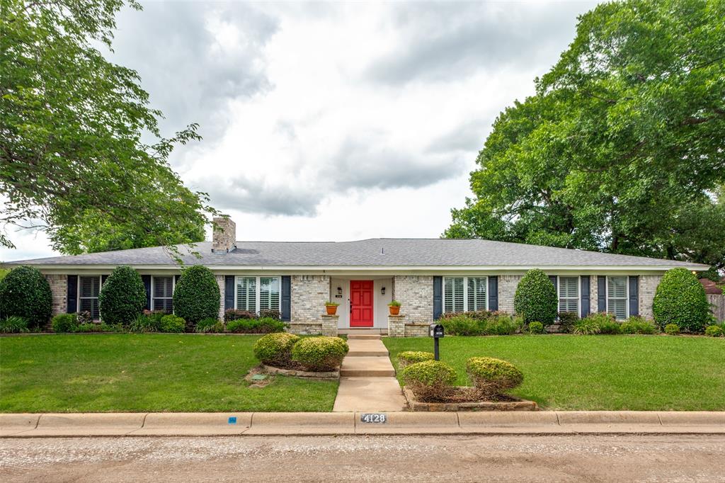Welcome to one of the most beautifully landscaped properties in the area, located in the highly sought-after Ridglea Country Club Estates neighborhood. Nestled on a quiet street, this move-in ready home offers an exceptional combination of comfort, privacy and entertainment space.
Freshly painted throughout, this home features 3 spacious bedrooms and 2.5 bathrooms. It was originally designed as a 4-Bedroom layout, making conversion back to a fourth simple and straightforward if desired. The remodeled kitchen is both stylish and functional, showcasing custom cabinetry with glass inserts, farmhouse sink, breakfast bar with pendant lighting, a Bosch dishwasher, Samsung Chef collection stove and Samsung refrigerator. Adjacent to the kitchen is a versatile bonus room that could serve as a home office, hobby space or oversized pantry. The spacious primary suite includes a large walk-in closet and a recently renovated en-suite bath featuring dual sinks and a beautifully updated walk-in shower. Homeowner has replaced the original windows and the HVAC system is from 2019. Step outside to your own private backyard retreat complete with a covered patio, sparkling pool, and expansive grassy landscaped area- ideal for relaxing, entertaining, or enjoying outdoor living year round. This is a wonderful opportunity to own a beautifully maintained home in an established and desirable neighborhood.