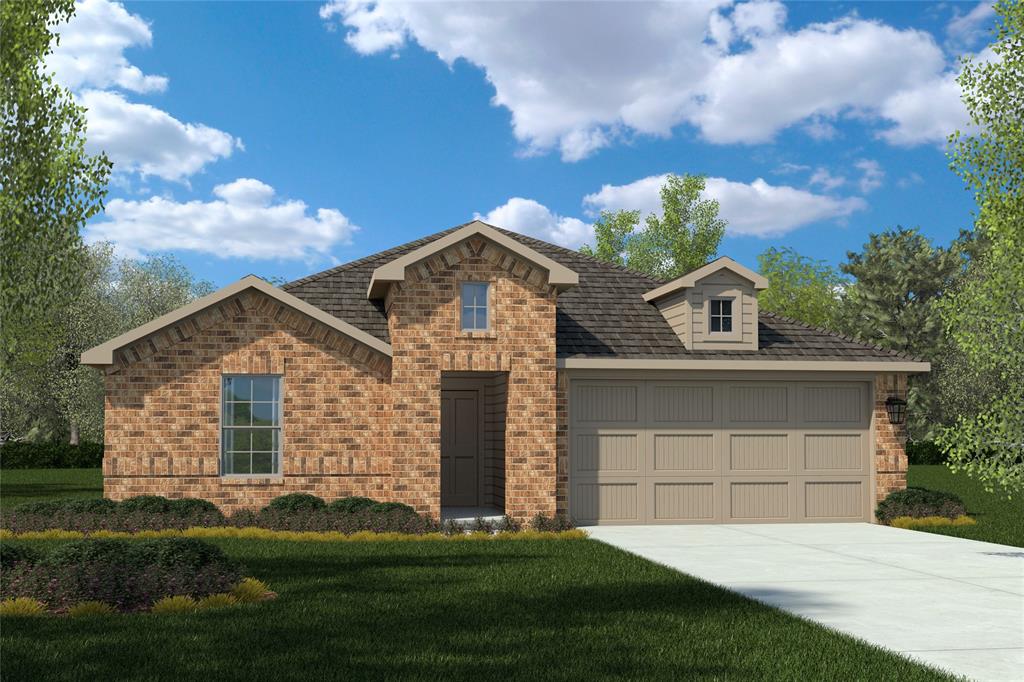 Beautiful new D.R. Horton home in the Highlands at Chapel Creek community located in Fort Worth and White Settlement ISD! The single-story Justin floorplan Elevation C, with an estimated Summer completion, offers 4 bedrooms, 2 bathrooms, and a 2-car garage with a spacious open-concept layout designed for modern living. The family room, dining area, and contemporary kitchen flow together seamlessly, creating a welcoming central gathering space perfect for everyday life and entertaining. The chef-inspired kitchen features quartz countertops, 36” upper cabinets with hardware, stainless steel appliances, a gas range, stainless steel sink, center island, and a walk-in pantry for convenient storage. The private primary suite includes an en-suite bath with dual quartz vanities, a 5-foot oversized shower, and a walk-in closet located directly off the bathroom. Three secondary bedrooms and a full bathroom with a quartz vanity top provide flexible space for family, guests, or a home office. Luxury vinyl plank flooring is installed throughout all main living areas and wet zones for enhanced durability and easy maintenance. Built with energy-efficient construction and equipped with America’s Smart Home Technology, this home also includes a tank water heater for added convenience. Exterior features include a landscape package, full sprinkler system with rain sensor, and privacy fencing . Residents enjoy community amenities such as a community pool, cabana and playground, with convenient access to DFW Airport, Fort Worth Nature Center, Sundance Square Downtown, shopping, dining, and more.