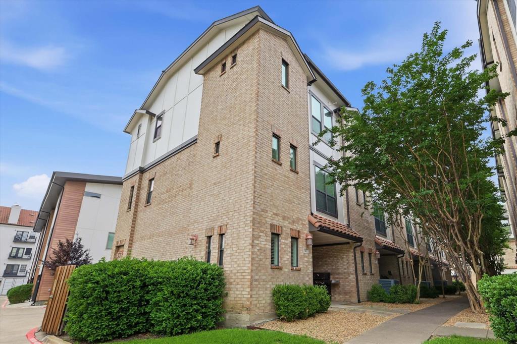 Experience stylish urban living in this beautifully upgraded 3-story condo near the Galleria, Addison, and major Dallas hotspots. Nestled inside a gated community, this move-in-ready home offers low-maintenance living, modern upgrades, and unbeatable convenience. The open-concept second floor is designed for entertaining with abundant natural light, hardwood flooring, and a spacious living and dining area flowing seamlessly into the kitchen. The kitchen features refinished and custom-painted cabinetry, upgraded hardware, granite countertops, stainless steel appliances, gas cooking, upgraded water filtration system, and an oversized island ideal for gathering with friends and family. The living area has upgraded lighting, a modern ceiling fan, and custom wall cabinetry for added storage and style.
Retreat to the spacious primary suite with upgraded lighting, ceiling fan, redesigned custom walk-in closet with built-in storage and enhanced lighting, plus a renovated spa-inspired bathroom with new tile flooring, expanded storage closet, and oversized walk-in shower with pony wall. The secondary bedroom also includes upgraded lighting and ceiling fan, while the guest bath features upgraded towel racks and added storage solutions. Additional upgrades include enhanced hallway lighting, upgraded laundry room storage and cabinetry, plus a custom wooden front porch swing and raised plant boxes creating a cozy outdoor sitting area. Major exterior improvement includes a full roof replacement completed in May 2026. Enjoy resort-style amenities including a sparkling pool, outdoor lounge, fireplace, and grilling station. Conveniently located minutes from the Dallas Galleria, Addison restaurants, shopping, nightlife, corporate offices, Dallas North Tollway, and 635, this location is ideal for professionals, roommates, or anyone wanting an easy lock-and-leave lifestyle in North Dallas near DFW and Love Field Airports. Schedule a showing today. OPEN HOUSE EVERY DAY!