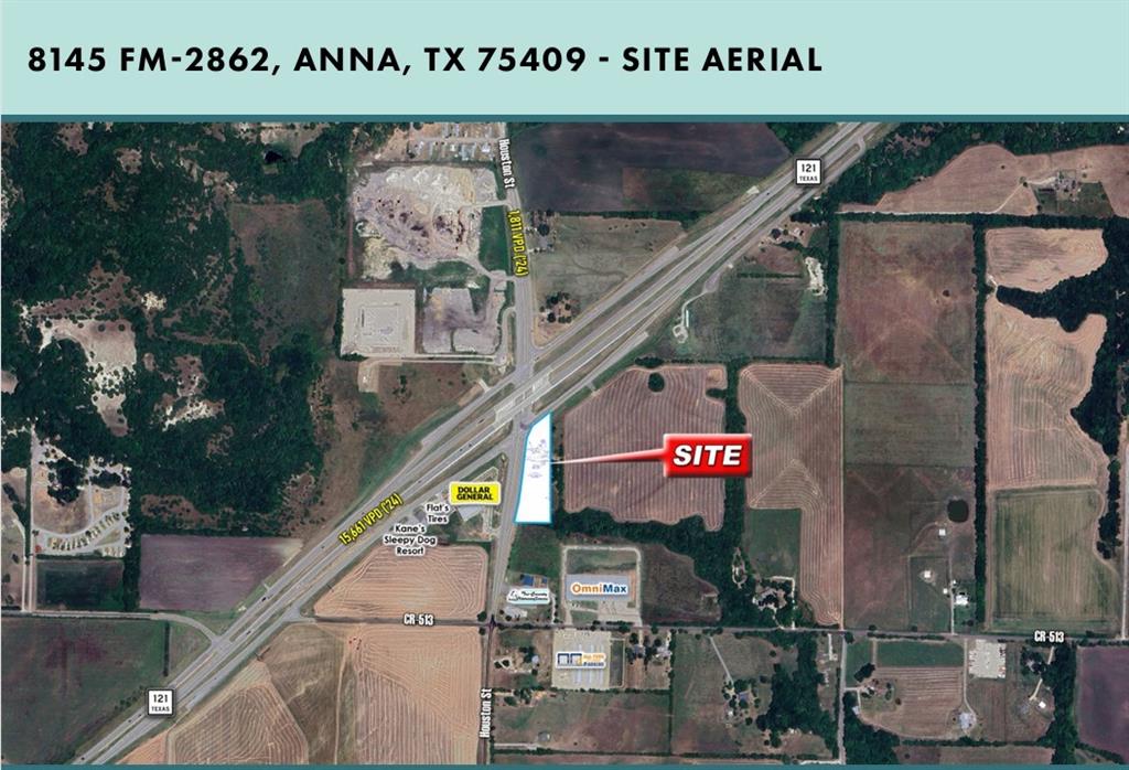 A rare find! This high-visibility hard corner at Highway 121 and Houston Street offers strong traffic counts and an ideal location for a gas station, retail strip, or other commercial development. The property includes a tenant-occupied house, but the value lies in the land. Please do not disturb tenants or enter the property without a scheduled showing.