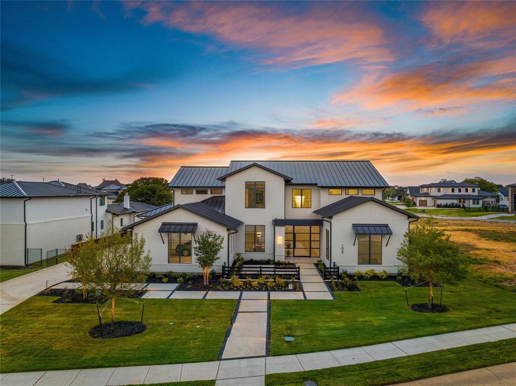 Newly Constructed Stunner in coveted Crescent Heights gated Addition with over 600K in designer upgrades! 5 beds, 5 full, 2 half baths, 6754 sq ft. Modern design, indoor-outdoor flow via two sets of 8-ft cascading doors. Over 900 SF of outdoor living with remote screens, kitchen, resort-style pool, spa with waterfall, twin fire features. 3-hole putting green for leisure. Sleek interior with lavish designer upgrades, open-concept layout, gourmet kitchen. Grand primary suite, spa-like bath, massive walk-in closet and even a gym area. Four Additional en-suite guest beds for comfort. Flawless landscape, contemporary elegance. A statement of prestige and luxury living that must be viewed in person to truly appreciate!