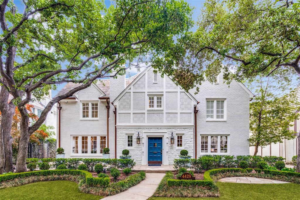 This Tudor home is a stunning example of luxury living in the Highland Park neighborhood. From the moment you step inside, you'll be struck by the abundance of natural light highlighting the meticulously maintained and updated features throughout. The formal living and dining areas are spacious and offer great flow for entertaining. The gourmet kitchen is a true showstopper, featuring quartz countertops. The expansive primary
suite is truly a retreat, with a sitting area, his and her walk-in closets, and a luxurious primary bath complete with a steam shower. Outside you’ll find the living space is equally impressive, with a gated drive and quarters, as well as a beautifully landscaped yard. No detail has been left untouched, making this home truly magazine-worthy. Located on one of Highland Park's most desirable streets, this a must-see for anyone in search of luxury living with attention to detail and impeccable design.