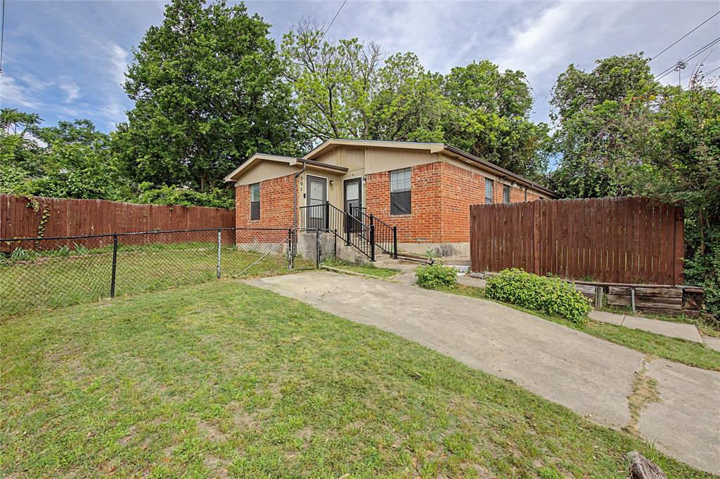 Walk to Fort Worth's River District!  Charming Brick Duplex located at the end of a Cul-de-Sac location near Fort Worth's River District! Full Duplex for Sale – Excellent Investment Opportunity! This duplex is strategically located near Downtown Fort Worth, offering proximity to key attractions and employment hubs. It’s an ideal choice for investors seeking solid rental income potential.  Per Seller, each unit has separate utilities, Unit A had nearly all laminate flooring replaced in February 2026, Unit B received a new HVAC system in July 2025. This quaint duplex is move-in ready and offers an excellent investment opportunity. Live in one side while renting out the other! Each unit features 2 bedrooms and 1 bathroom, along with a private yards. Additional highlights include: Assigned covered parking (1 space per unit) Separate storage buildings for each unit. Spacious driveway with plenty of extra parking. Mature trees and yards. Conveniently located within walking distance to schools and just minutes from restaurants, shopping, and Trinity Trails. Enjoy the best of Fort Worth’s River District while keeping affordability in mind!  Per Seller Unit B leased until May 31, 2027 & monthly rent is $1,225.