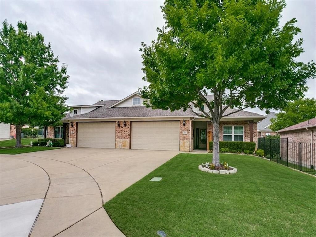 Gorgeous single-story home in the coveted 55+ active adult community of Country Lane Villas! Nestled on a peaceful cul-de-sac, this immaculate home features over $40k in updates and is move in ready. This vibrant neighborhood provides offers comfortable, low-maintenance living with convenience to shopping, restaurants, senior center, medical care, the infamous McKinney square and a year round farmers market.   The island kitchen boasts granite countertops, under-cabinet lighting, a breakfast bar, stainless steel appliances, and a built-in workspace that is perfect for daily organization. The open-concept floor plan features vaulted ceilings and expansive views of the beautifully landscaped backyard. The primary suite includes wide doorways for accessibility and a spacious bathroom with a separate shower. A secondary bedroom and an additional full bath provide plenty of space for guests or hobbies. The large laundry room is complete with built-in shelving, a folding counter, and hanging rod. Enjoy zero-step access from the garage and all outdoor entrances. Relax on the covered patio, perfect for morning coffee or evening breezes. The active community offers outstanding amenities: a fitness center, restaurant, community pool, clubhouse, theater, and a calendar full of social events. The HOA covers front and backyard maintenance, flower bed landscaping, structure insurance which includes the roof, interior and exterior pest control, and sprinkler system maintenance—providing truly hassle-free living. Don't miss your chance to see this beautiful home—schedule a showing today!