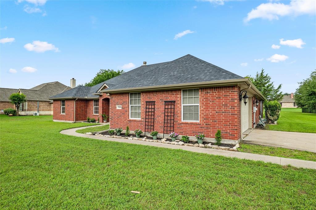 Situated on three quarters of an acre in Joshua Meadows, this 4 bedroom brick home offers a rare combination of space, functionality, and flexibility within city limits. Hardwood floors run through the main living areas, bedrooms have new carpet, and fresh paint gives the interior a clean updated feel. The kitchen features stainless appliances and a breakfast bar that opens directly to the living room with its brick wood burning fireplace. The primary suite includes a walk in closet, dual vanities, a jetted corner tub, and a separate shower. Beyond the 4 bedrooms there is a private bonus room with an attached half bath that works well as a home office, gym, media room, or flex space. Ample storage throughout, this house was built with storage in mind and it shows. Then there is the backyard! The backyard provides exceptional outdoor space with room for a pool, workshop, garden, sports court, outdoor kitchen, or future expansion. The city of Joshua sits right on Highway 174 in the heart of Johnson County, close enough to Fort Worth to commute but far enough out like true Texas living. Located within Joshua ISD!