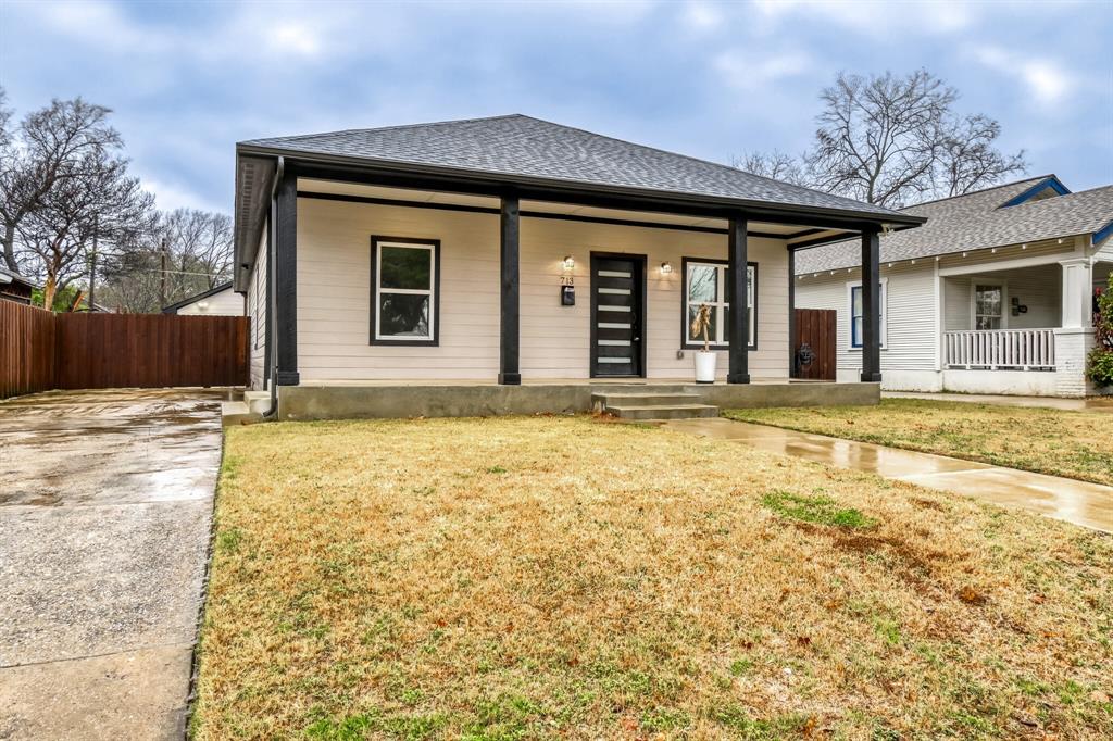 Seller offering up to 2.5% in seller credits to use towards rate buy down or closing costs with preferred lender. Newly built with lots of upgrades in North Oak Cliff is now available. This property features new flooring and fresh paint throughout, along with a modern bathroom and open floorplan. In addition to the interior the home includes a large, fenced-in backyard with ample space for entertaining. The property is also ideally situated just minutes away from the Bishop Arts District.