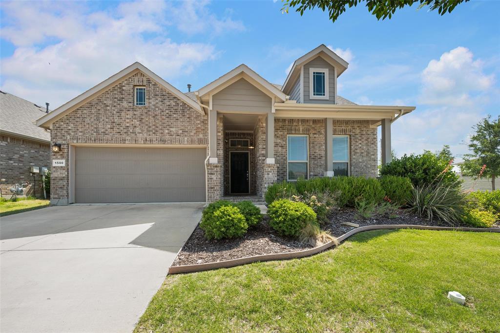 Outstanding floor plan in the highly sought after Harvest community and Argyle ISD! This home offers incredible functionality with 3 bedrooms plus a secluded office that could be a 4th bedroom. All bedrooms are conveniently located on the first floor, mud room, and oversized laundry room with extra storage. The spacious open concept kitchen featuring a Gas Cooktop & living area are perfect for everyday living and entertaining, featuring a large island with convenient counter seating ideal for casual meals, gathering with friends, or hosting family events. The stunning gas log fireplace creates a beautiful focal point in the living room while the decorative tray ceilings in both the living room and the primary bedroom add elegance and architectural charm. Upstairs, you’ll find a versatile flex game, bonus room complete with a full bath, perfect for a media room, guest suite, or playroom. Situated on a large corner lot with beautiful landscaping, this home boasts a generous backyard designed for outdoor living, including a covered patio so you can keep the BBQ going rain or shine, even during those famous Texas spring showers. Located in the award winning Argyle ISD, this property offers access to some of the area’s most desirable schools. Harvest is known for its exceptional lifestyle amenities, often called community everything, including pools, parks, fishing lakes, dog park, coffee shop, sports courts, fitness centers, community garden, event spaces, and more. Enjoy convenient access to great restaurants, shopping, grocery stores, and everyday essentials just minutes away. Designed with a vision of modern living blended with the charm of country life, Harvest is a thoughtfully planned community inspired by Ross Perot. Come experience why this home is the perfect place to live, gather, and thrive!