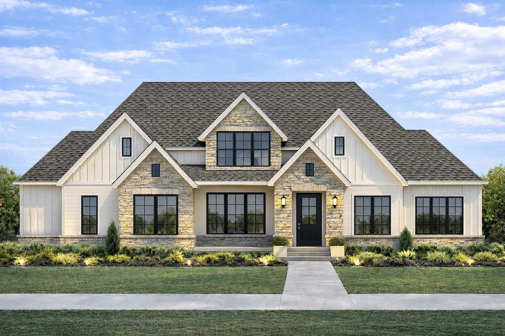 Listing photos include conceptual renderings intended to illustrate the proposed design. Exterior color selections may change and may not reflect the final completed home. Stunning new construction home located on a full acre in a private, gated subdivision in Springtown, Texas. This thoughtfully designed 2,831 sqft residence offers 4+ bedrooms and 3 bathrooms with an open-concept layout ideal for modern living. The spacious living area features a beautiful fireplace and flows seamlessly into the kitchen and dining spaces, perfect for entertaining. A 3-car garage provides ample storage and functionality. Enjoy the privacy and space of country-style living while still being conveniently located near town.