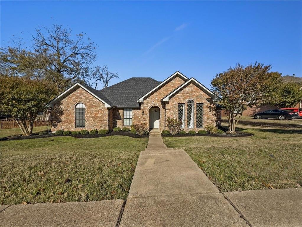 Stunning Custom Charmer with Designer Kitchen on one third of an Acre in DeSoto! In Duncanville ISD!
Welcome home to 1821 Montauk Way! Nestled on a sprawling on one third of an acre lot in the heart of DeSoto, with recently installed Roof and Gutters. This 4 bedroom, 2.5 bath residence perfectly combines timeless curb appeal with bold, modern updates. From the moment you approach the classic brick façade, framed by mature trees and charming diamond-pane windows, you will know this home is something special.
Step inside to discover a spacious 2,253 sq. ft. floor plan designed for both grand entertaining and comfortable daily living. The home boasts two distinct living areas, ensuring plenty of room for everyone. The main family room is a true showstopper, featuring soaring vaulted ceilings and a large skylight that floods the space with natural light.
The heart of the home is the updated kitchen—a space that truly brings the WOW factor. Beneath a dramatic vaulted ceiling with rustic wood beams, you’ll find crisp white cabinetry, sleek dark countertops, and a stunning metallic geometric backsplash that adds a touch of luxury. Equipped with stainless steel double ovens and a center island, this kitchen is as functional as it is beautiful. 
The bathrooms have been tastefully refreshed to offer a spa-like experience, highlighted by a chic dual vanity with modern vessel sinks, round mirrors, and updated lighting.

Outside, the expansive backyard offers privacy and room to run, complete with a long driveway and rear entry parking. Practical features include an attic fan to keep the home energy efficient during Texas summers.

Don’t miss this unique opportunity to own a piece of DeSoto charm. Schedule your private showing today!