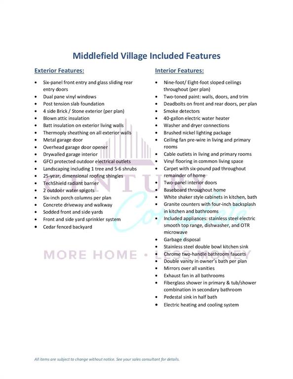 Middlefield Village - Residential