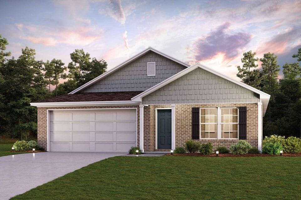 Functional yet stylish, the one-story Covington at Middlefield Village offers a thoughtfully designed layout to accommodate your busy lifestyle. As you enter the home from a front porch, you’ll find a long foyer leading to an open-concept layout—anchored by a spacious great room, a modern kitchen and a charming dining area with direct access to the covered patio. You’ll also appreciate three generous secondary bedrooms—sharing a full hall bathroom—and a convenient laundry room. Tucked away at the back of the home, the secluded primary suite showcases a roomy walk-in closet and a private bathroom with dual sinks and a walk-in shower. Conveniently situated near I-20 and I-45, Middlefield Village is an easy drive from downtown Dallas, along with regional employment and entertainment hubs. You’ll love the community’s prime location near shopping, dining, and an abundance of outdoor recreational opportunities! Est. August completion!