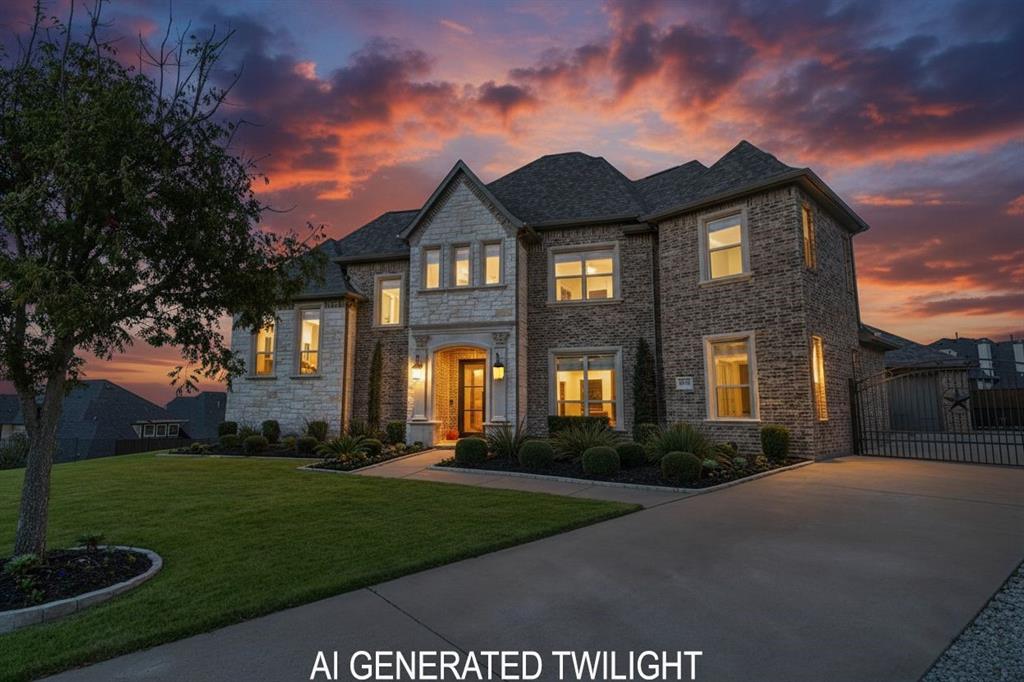 Located at one of the highest points in Prosper, this exceptional Jeff Pfeifer custom home offers sweeping views, timeless craftsmanship, and an incredible setting within the prestigious Saddle Creek community. Perfectly positioned on a corner lot in a quiet cul-de-sac and situated on nearly half an acre, this stunning residence blends elegant design with everyday functionality. Inside, the thoughtfully designed floor plan features 5 spacious bedrooms, 4 bathrooms, a dedicated office, media room, and game room, offering abundant space for both comfortable living and effortless entertaining. Rich architectural details, expansive windows, and natural light create a warm yet refined atmosphere throughout the home.
The heart of the home flows seamlessly through the main living spaces and into a spectacular indoor–outdoor living experience, where sliding glass doors open to the backyard retreat, extending the entertaining space and allowing the outdoors to become a natural extension of the home.
Step outside to a resort-caliber outdoor setting featuring a stunning resort-style pool, expansive patio spaces, and plenty of room to relax or host unforgettable gatherings. With the home positioned at one of the highest elevations in Prosper, the backyard offers both privacy and an elevated sense of tranquility rarely found in the area. Built with the exceptional quality and craftsmanship Jeff Pfeifer Custom Homes is known for, this residence offers a rare opportunity to own a beautifully designed home in one of Prosper’s most sought-after communities.
Located within top-rated Prosper ISD and just minutes from premier shopping, dining, and entertainment, 1400 Buckskin delivers the perfect balance of luxury, space, and lifestyle. Minutes from the highly anticipated Fields West premier shopping and dining, and the PGA.